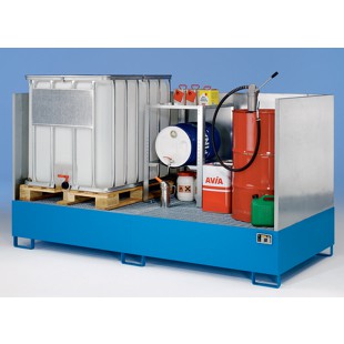 IBC tankı ve yağ varilleri için, atık sıvı toplama küveti